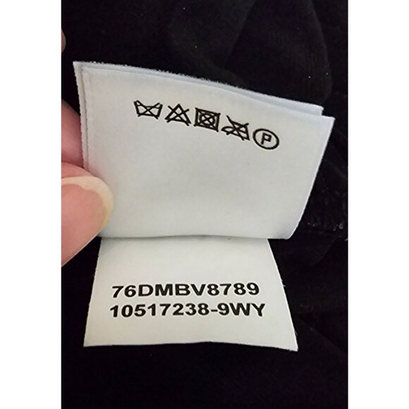 Anne Klein Size 6 Black & White Abstract Print Sheath Dress With Draped Neckline - Picture 7 of 8